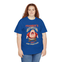 Frankie's Kraut Wurst Funny Graphic Tee — "Just Add Mustard" Novelty T-Shirt