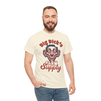 Graphic T‑Shirt — "Big Dick's Farm Supply" Vintage Cartoon Logo Tee