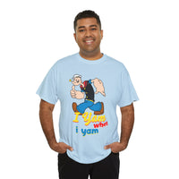 Retro Cartoon 'I Yam What I Yam' Graphic Tee