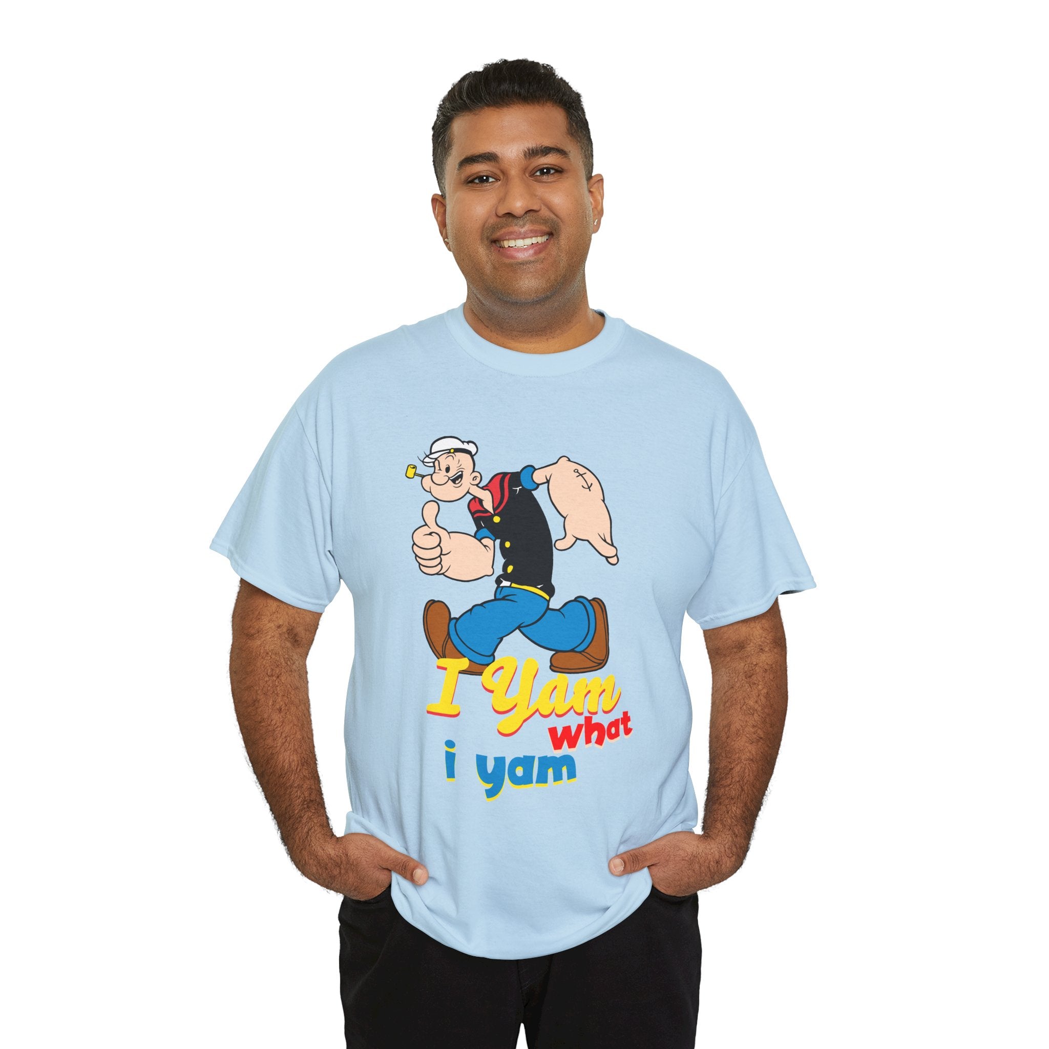 Retro Cartoon 'I Yam What I Yam' Graphic Tee