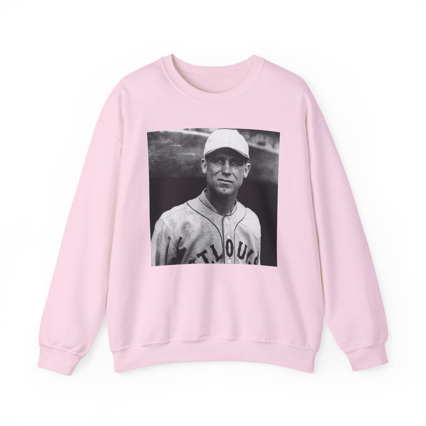 Vintage Baseball Player Sweatshirt - Classic Sports Graphic Crewneck