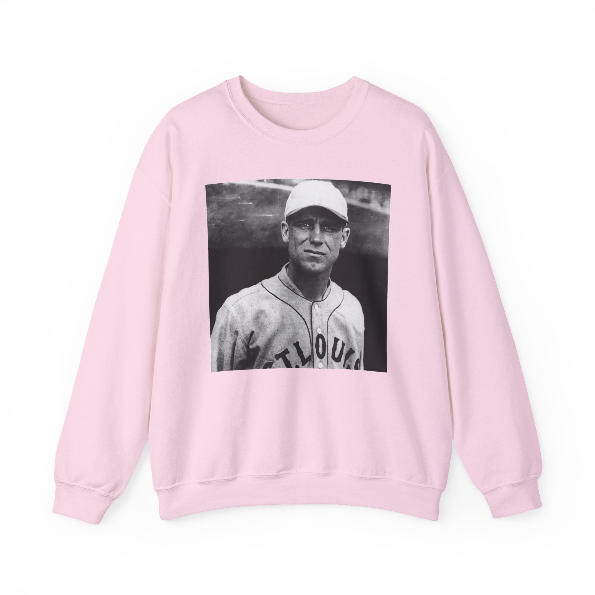 Vintage Baseball Player Sweatshirt - Classic Sports Graphic Crewneck