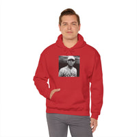 Vintage Baseball Player Hoodie — Classic Sports Graphic Pullover