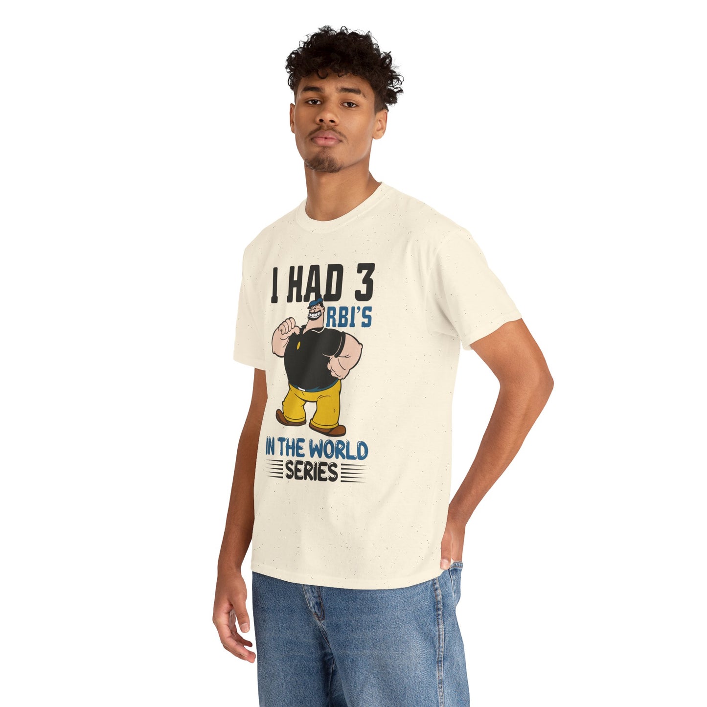 I Had 3 RBIs In the World Series Shirt - Funny Baseball Fan Graphic Tee