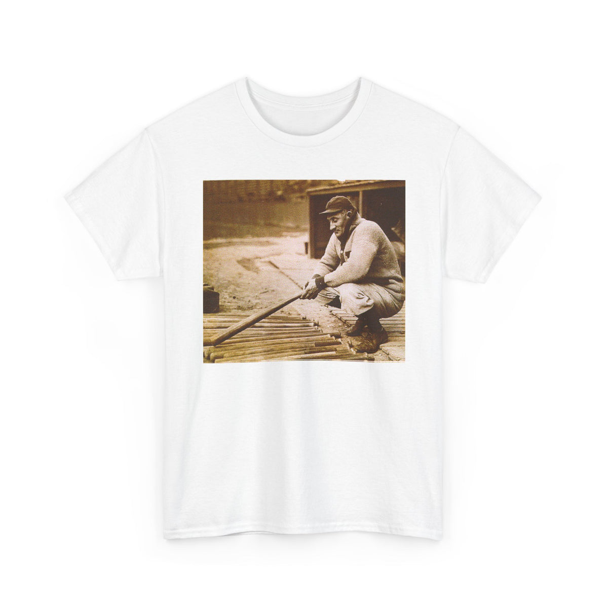 Vintage Baseball Photo T-Shirt – Retro Classic Baseball Player Tee