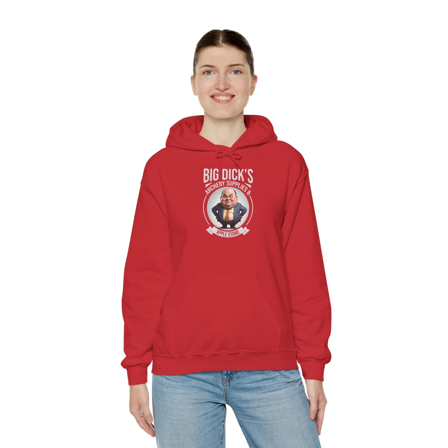 Big Dick's Archery Supplies & Apple Stand Novelty Graphic Hoodie