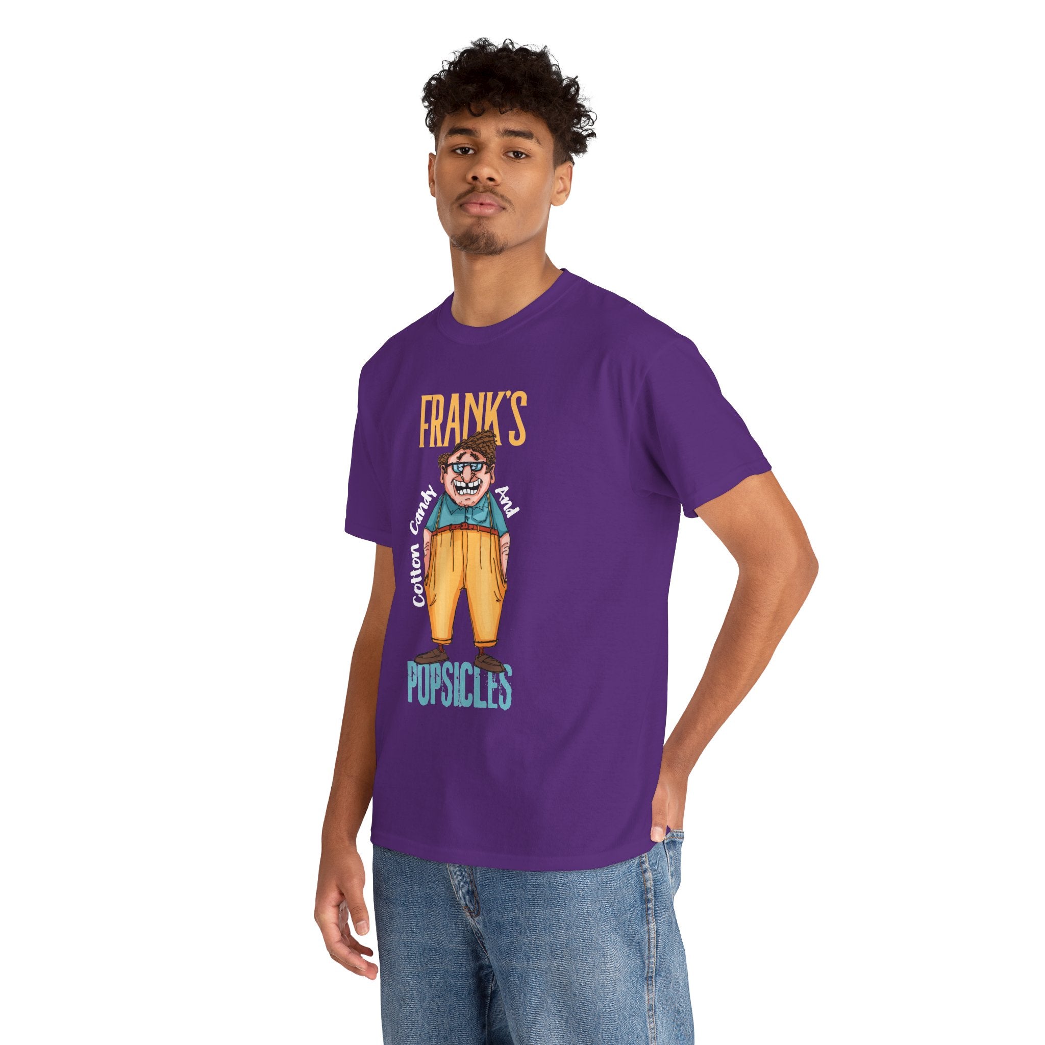 Frank's Cotton Candy & Popsicles T-Shirt – Funny Retro Cartoon Graphic Tee