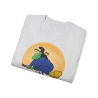 I Fly First Class — Funny Witch Halloween T-Shirt