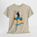 Retro Cartoon 'I Yam What I Yam' Graphic Tee