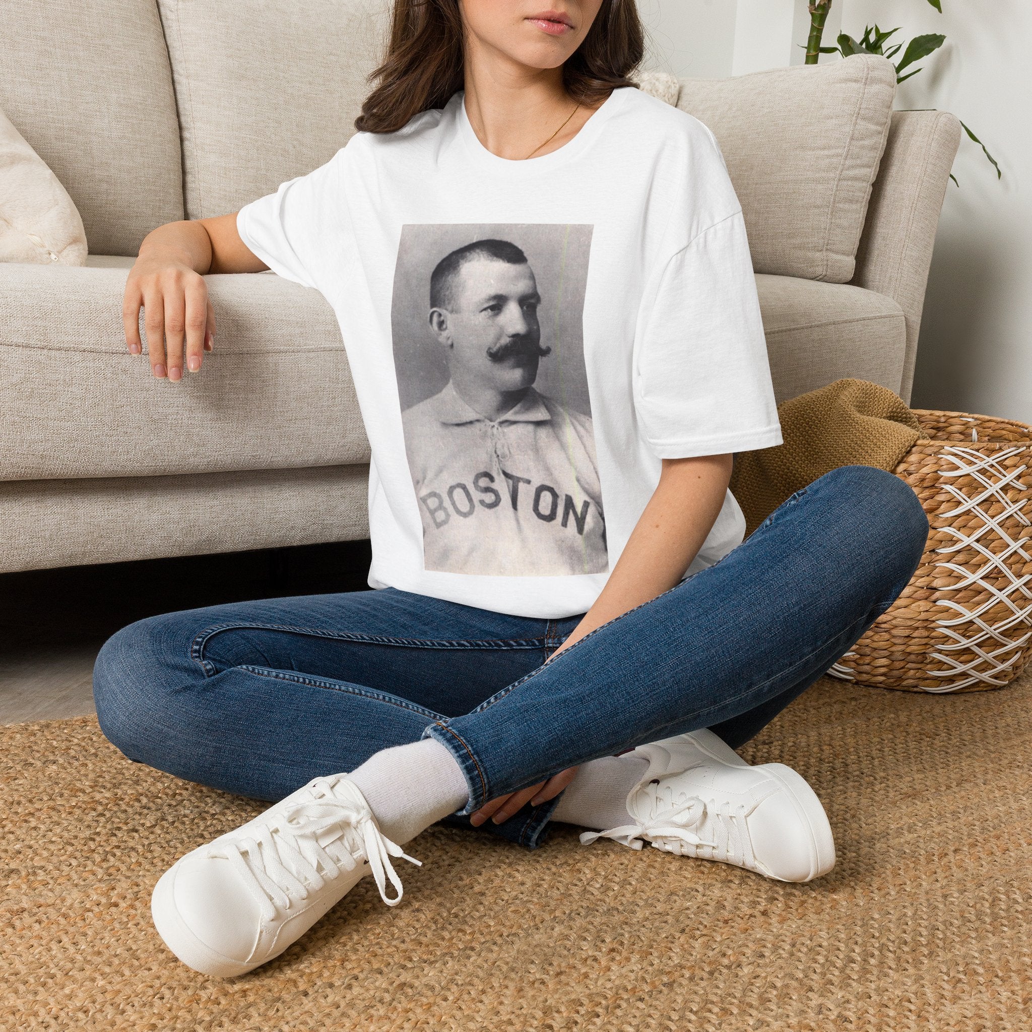 Vintage Boston Baseball Portrait T-Shirt
