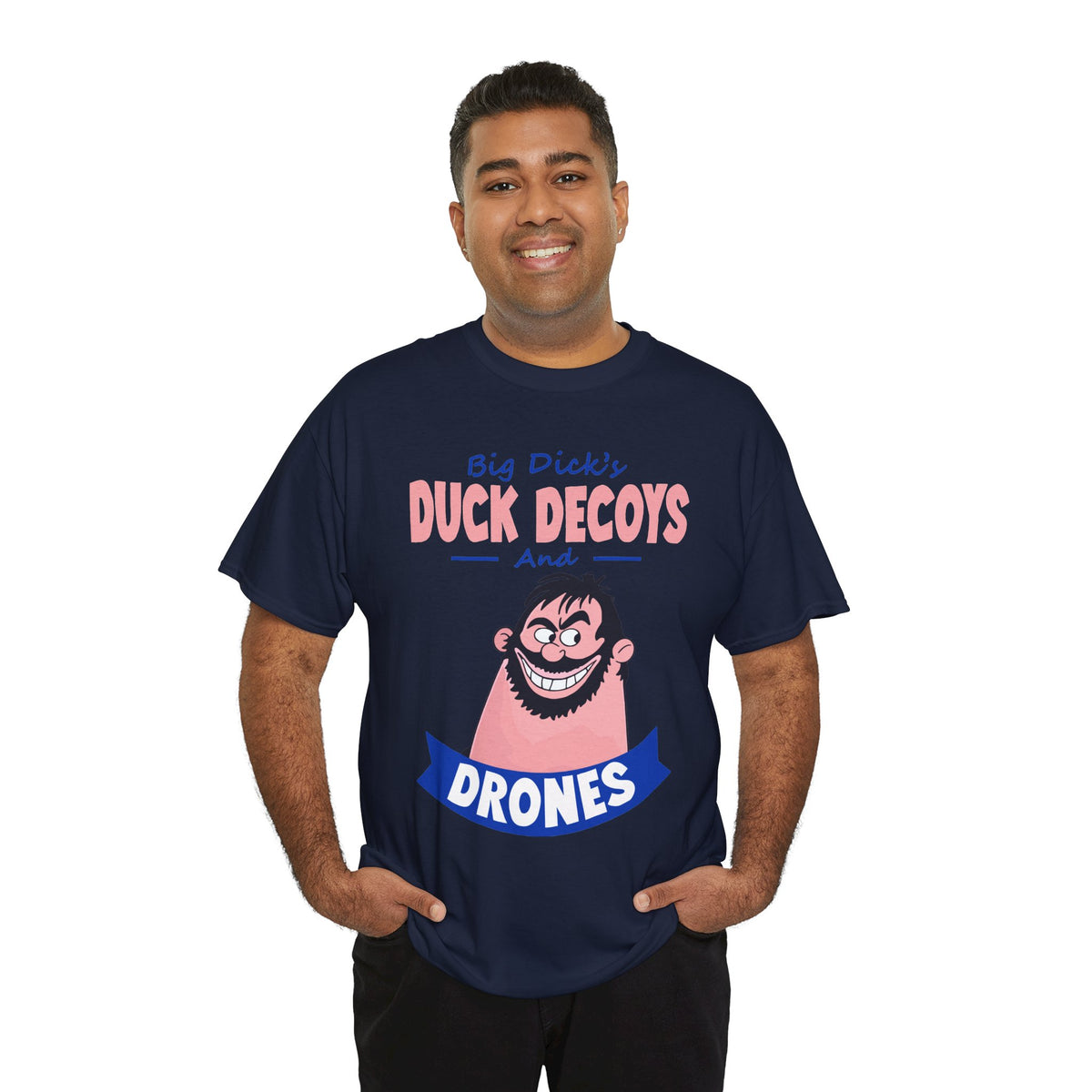 Duck Decoys and Drones T-Shirt — Funny Hunting Cartoon Tee