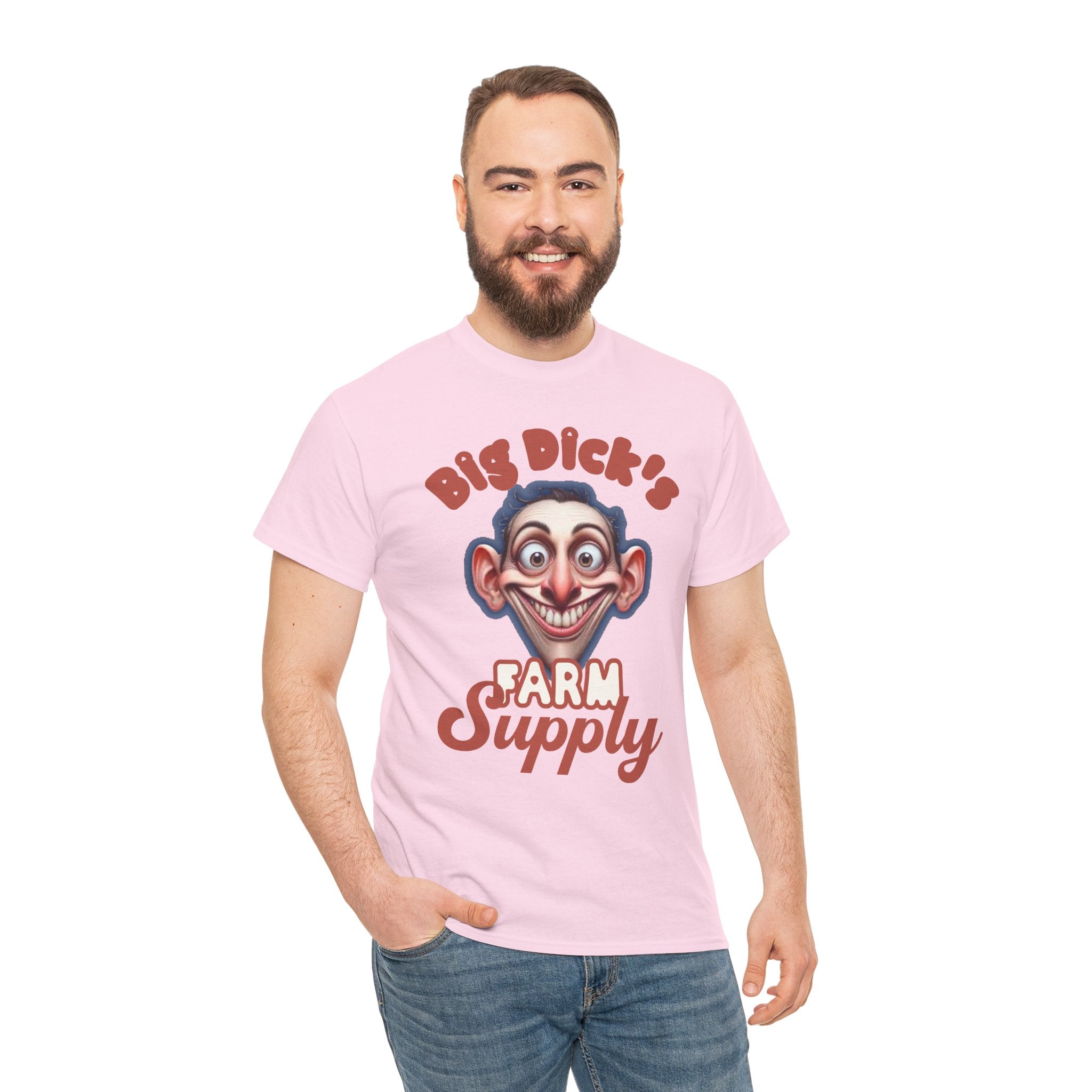 Graphic T‑Shirt — "Big Dick's Farm Supply" Vintage Cartoon Logo Tee