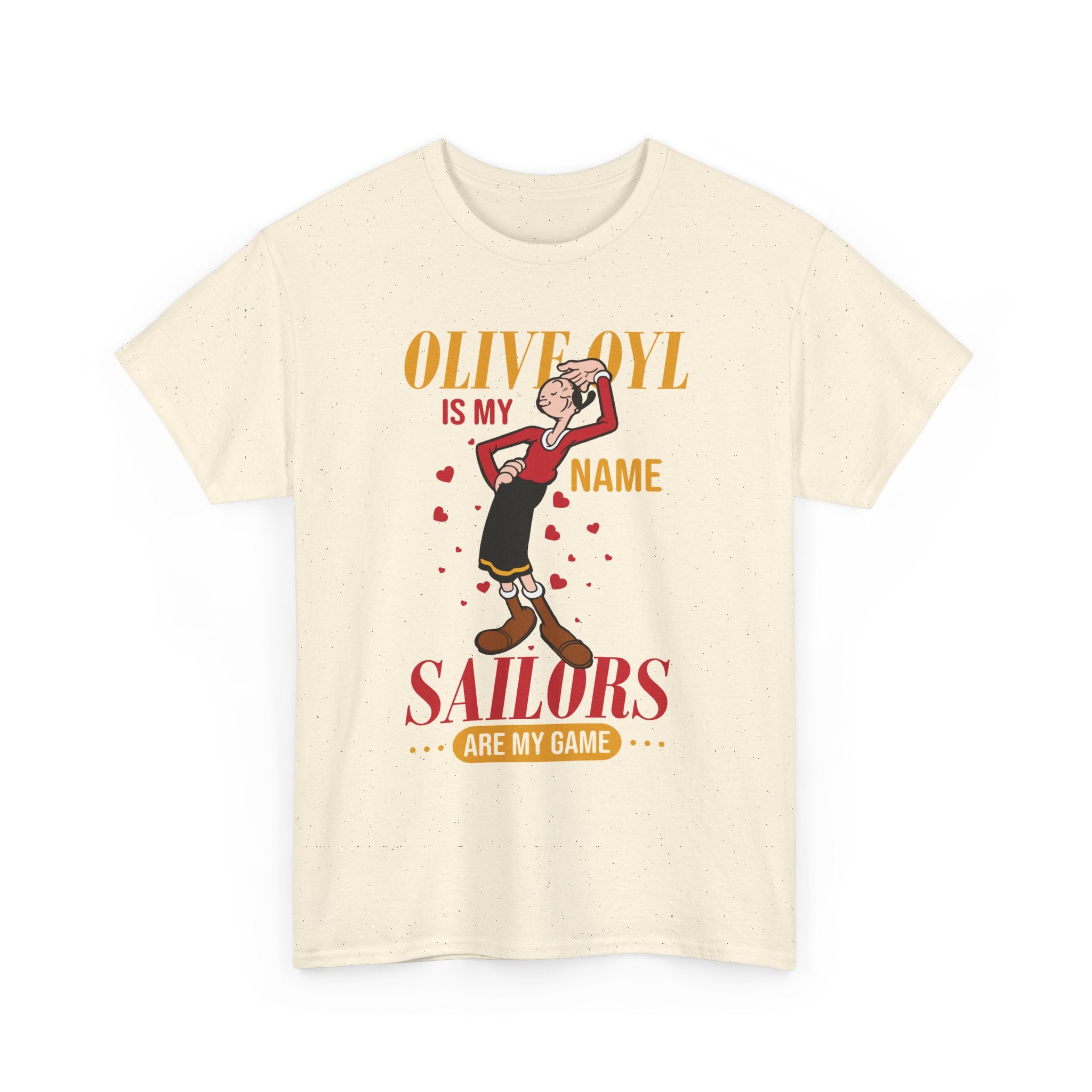 Popeye "Olive Oyl Is My Name, Sailors Are My Game" Graphic T-Shirt