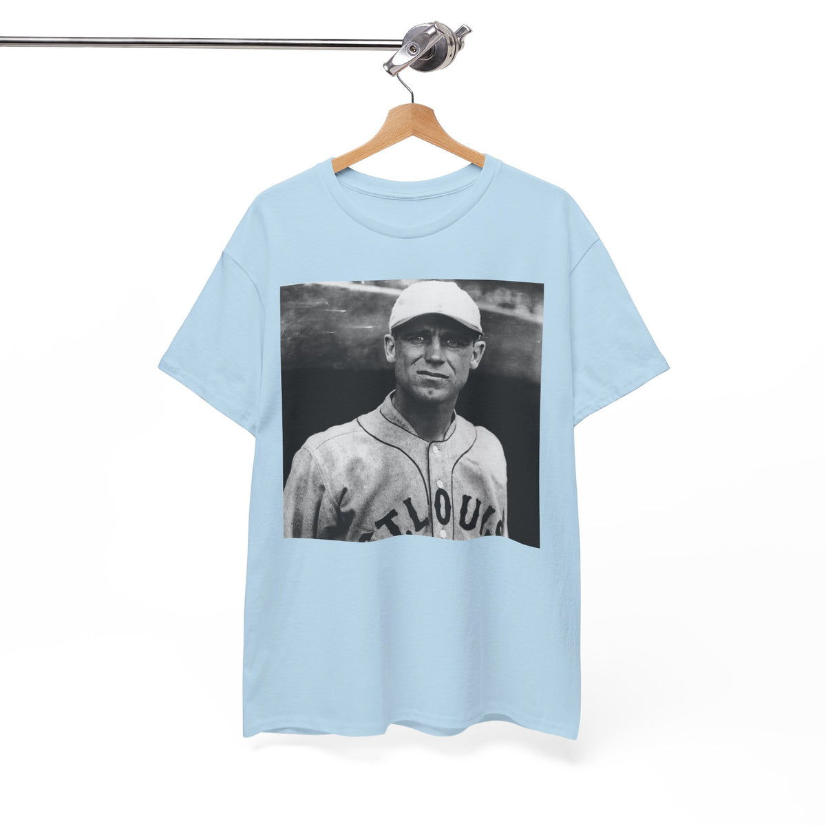 Vintage Baseball Photo Tee — St. Louis Retro Player Graphic T-Shirt