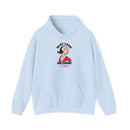 Olive’s Hair and Tanning Salon Hoodie. Vintage Olive Oyl Cartoon Graphic Pullover