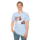 Chicken Cartoon T-Shirt — "That’s a Joke Son! You Missed It! Flew Right By Ya!"