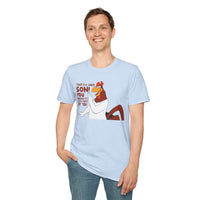 Chicken Cartoon T-Shirt — "That’s a Joke Son! You Missed It! Flew Right By Ya!"