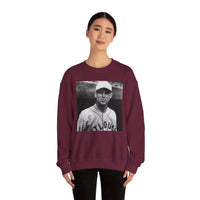 Vintage Baseball Player Sweatshirt - Classic Sports Graphic Crewneck