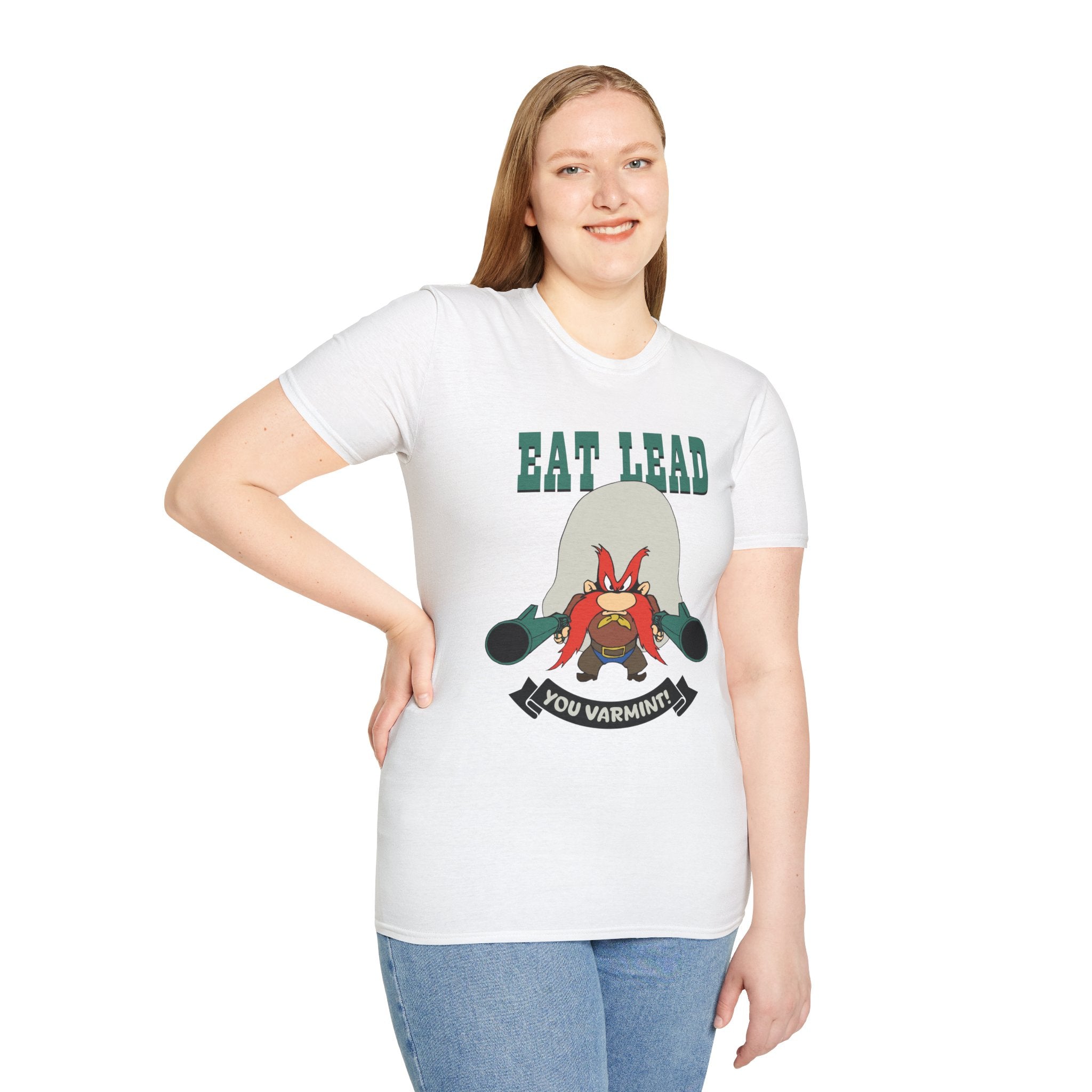 Eat Lead Varmint T-Shirt — Funny Looney Tunes-Inspired Graphic Tee