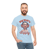 Graphic T‑Shirt — "Big Dick's Farm Supply" Vintage Cartoon Logo Tee