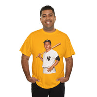 Vintage New York Yankees Baseball Player T-Shirt – Retro Batter Graphic Tee
