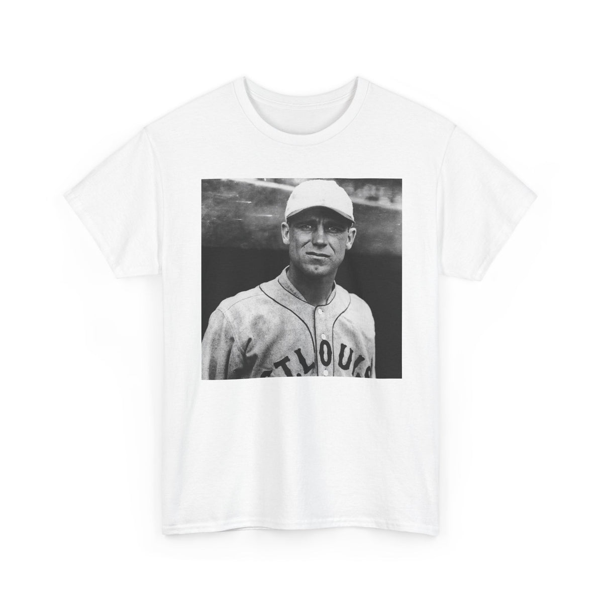Vintage Baseball Photo Tee — St. Louis Retro Player Graphic T-Shirt