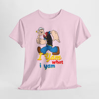 Retro Cartoon 'I Yam What I Yam' Graphic Tee