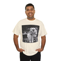 Vintage Baseball Photo T-Shirt – Classic Kneeling Player Graphic Tee