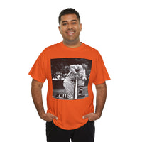 Vintage Baseball Photo T-Shirt – Classic Kneeling Player Graphic Tee