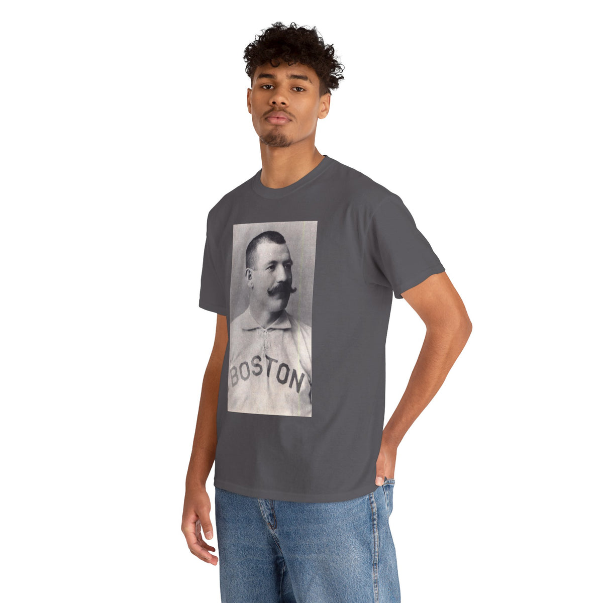Vintage Boston Baseball Portrait T-Shirt – Retro Classic Baseball Graphic Tee