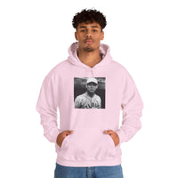 Vintage Baseball Player Hoodie — Classic Sports Graphic Pullover