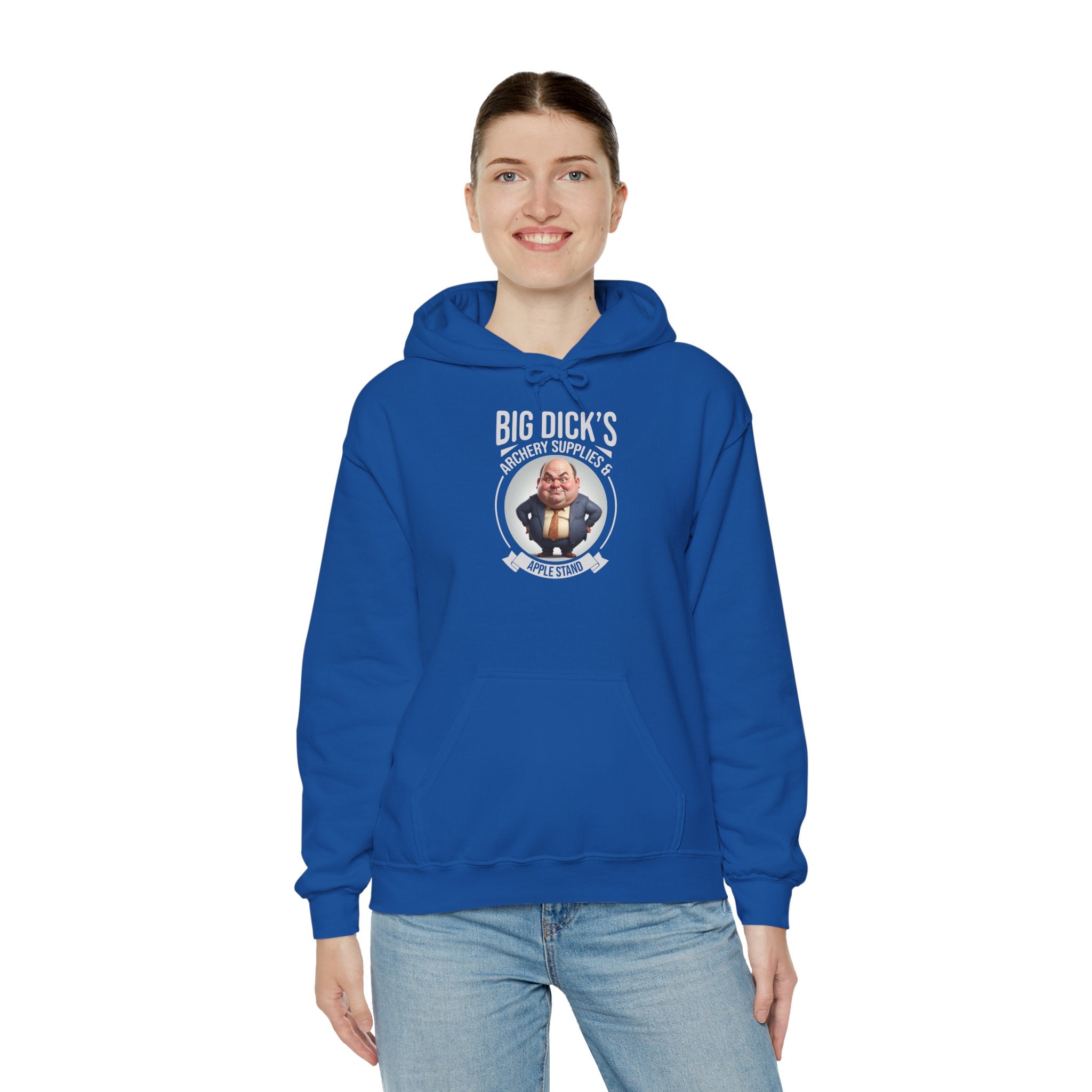 Big Dick's Archery Supplies & Apple Stand Novelty Graphic Hoodie