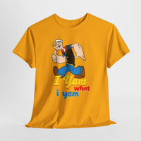 Retro Cartoon 'I Yam What I Yam' Graphic Tee