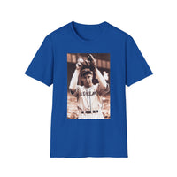 Vintage Baseball Player Photo T-Shirt — Retro Sports Tee