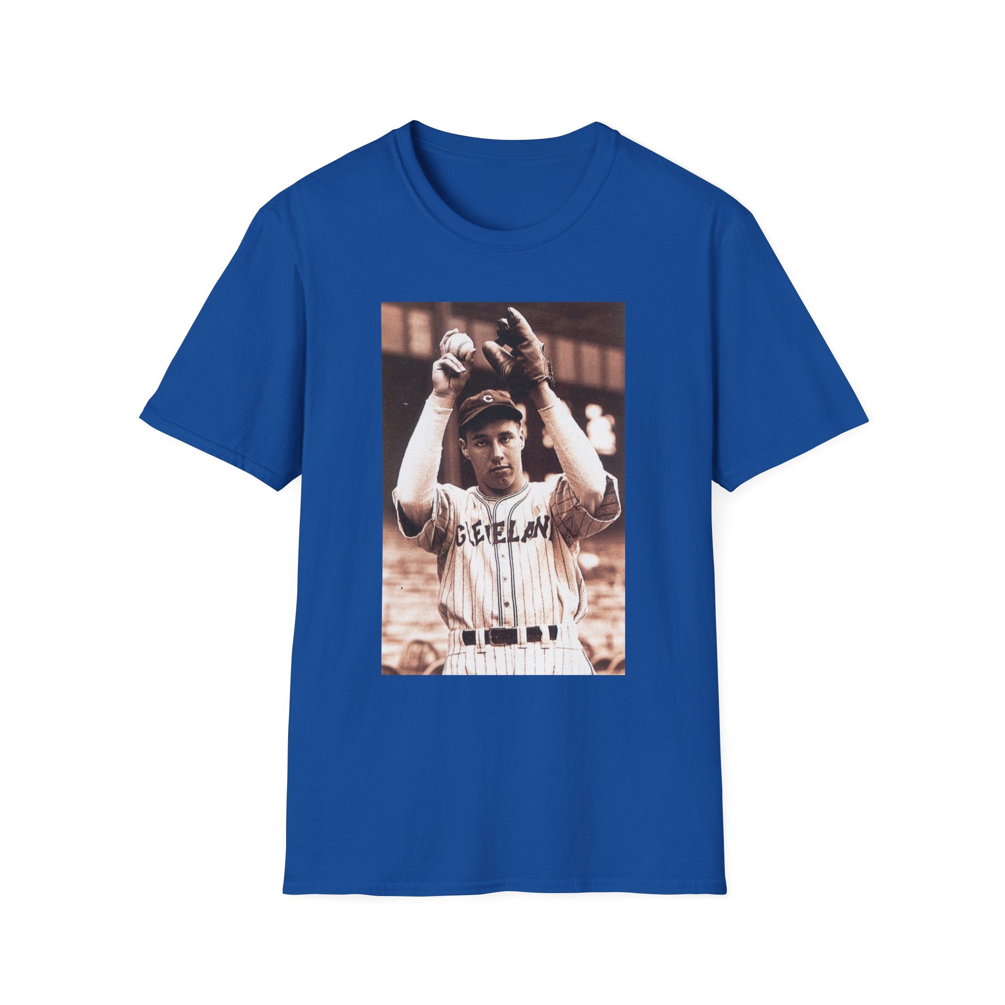 Vintage Baseball Player Photo T-Shirt — Retro Sports Tee