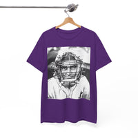 Vintage Baseball Catcher Portrait T-Shirt – Sports Tee