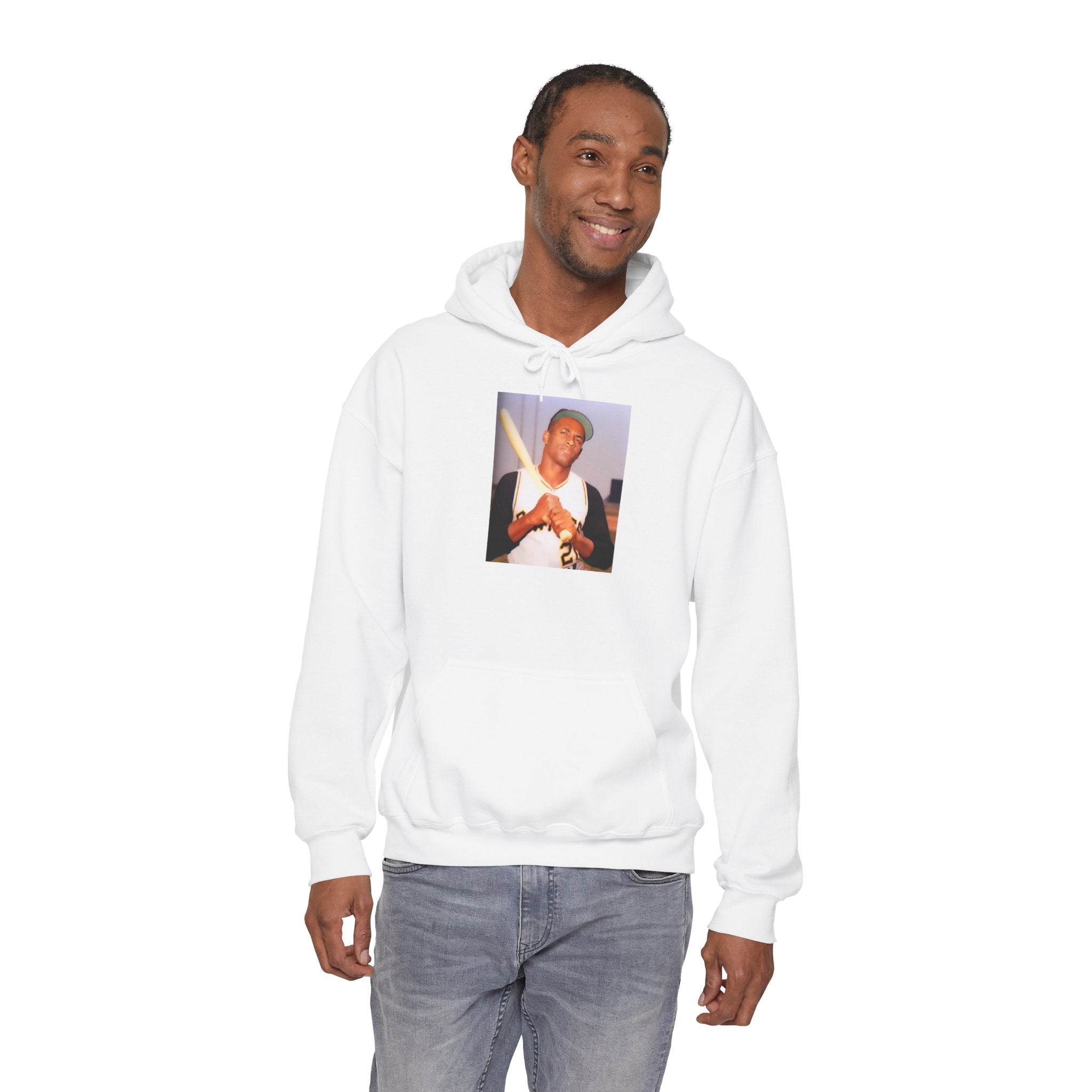 Photo Graphic Hoodie — Vintage Portrait Print Pullover