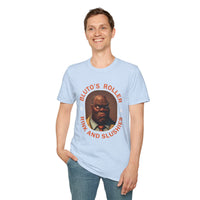 T-Shirt — "Bluto's Roller" Vintage Cartoon Portrait Tee (Rink & Slushies)
