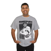 Retro Baseball Player T-Shirt - Old School Black & White Classic Legend Tee