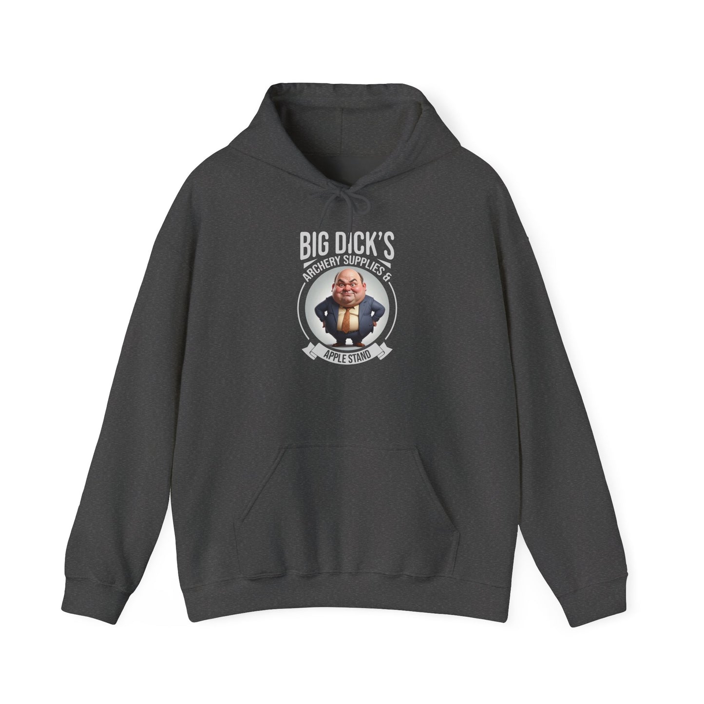 Big Dick's Archery Supplies & Apple Stand Novelty Graphic Hoodie