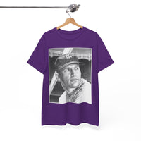 Vintage Baseball Portrait T-Shirt – Classic Retro Player Tee
