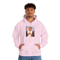 Photo Graphic Hoodie — Vintage Portrait Print Pullover