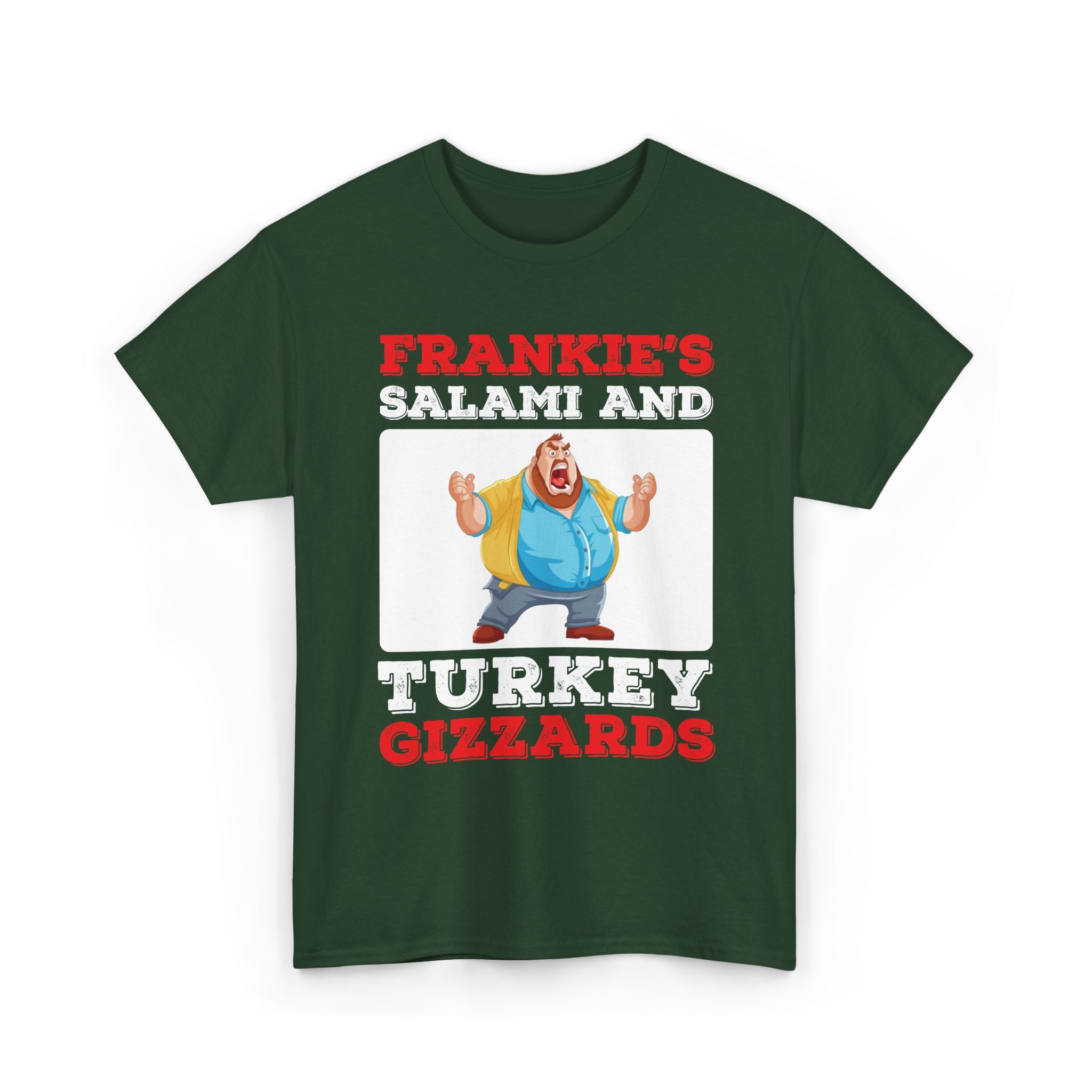 Frankie's Salami and Turkey Gizzards" Funny Novelty Tee