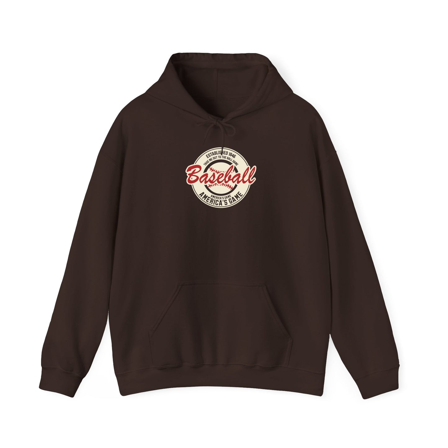 Vintage 'America's Game' Baseball Hoodie — Classic Retro Baseball Pullover Hoodie