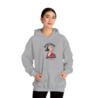 Olive’s Hair and Tanning Salon Hoodie. Vintage Olive Oyl Cartoon Graphic Pullover