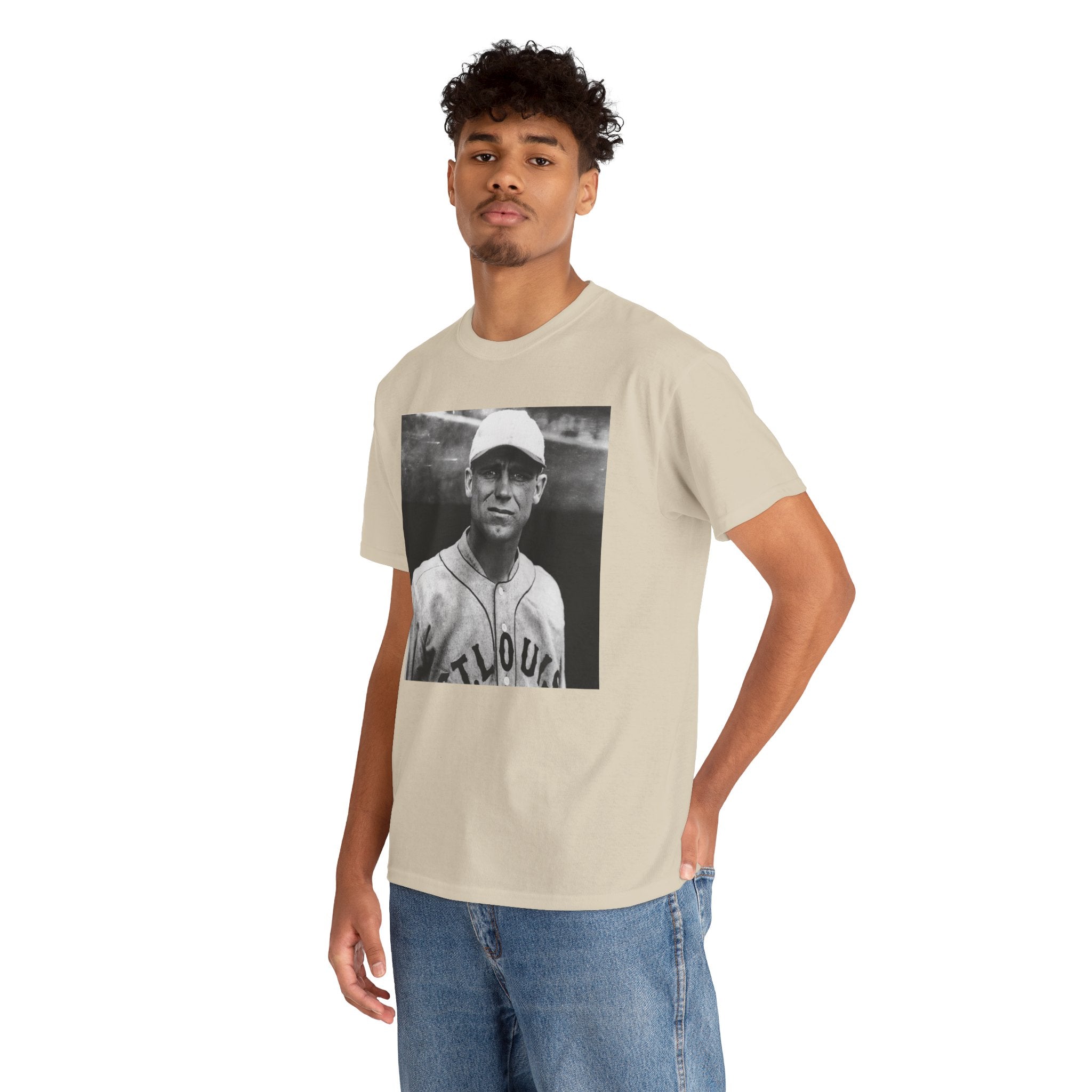 Vintage Baseball Player T-Shirt | Classic Sports Graphic Tee