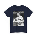 Retro Baseball Player T-Shirt - Old School Black & White Classic Legend Tee