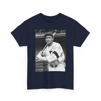 Retro Baseball Player T-Shirt - Old School Black & White Classic Legend Tee