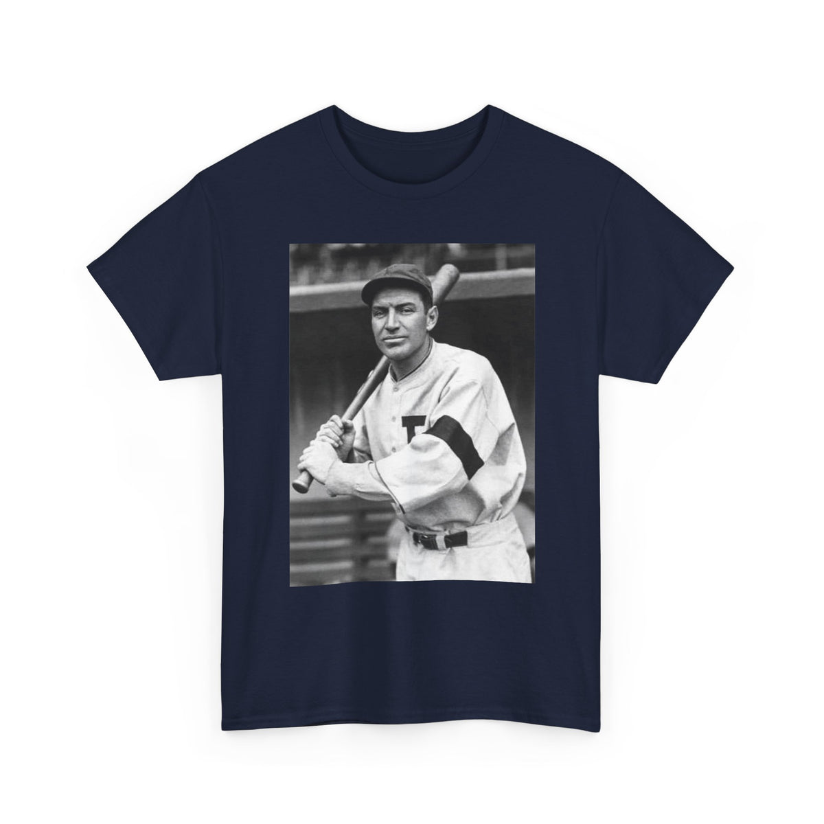 Retro Baseball Player T-Shirt - Old School Black & White Classic Legend Tee