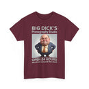 Big Dick's Photography Studio T-Shirt — Funny Novelty Graphic Tee (Open 24 Hours)